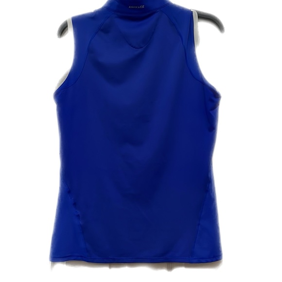 Blue Cutter & Buck Short Sleeve Zip Polo.  Size M. - Picture 2 of 6